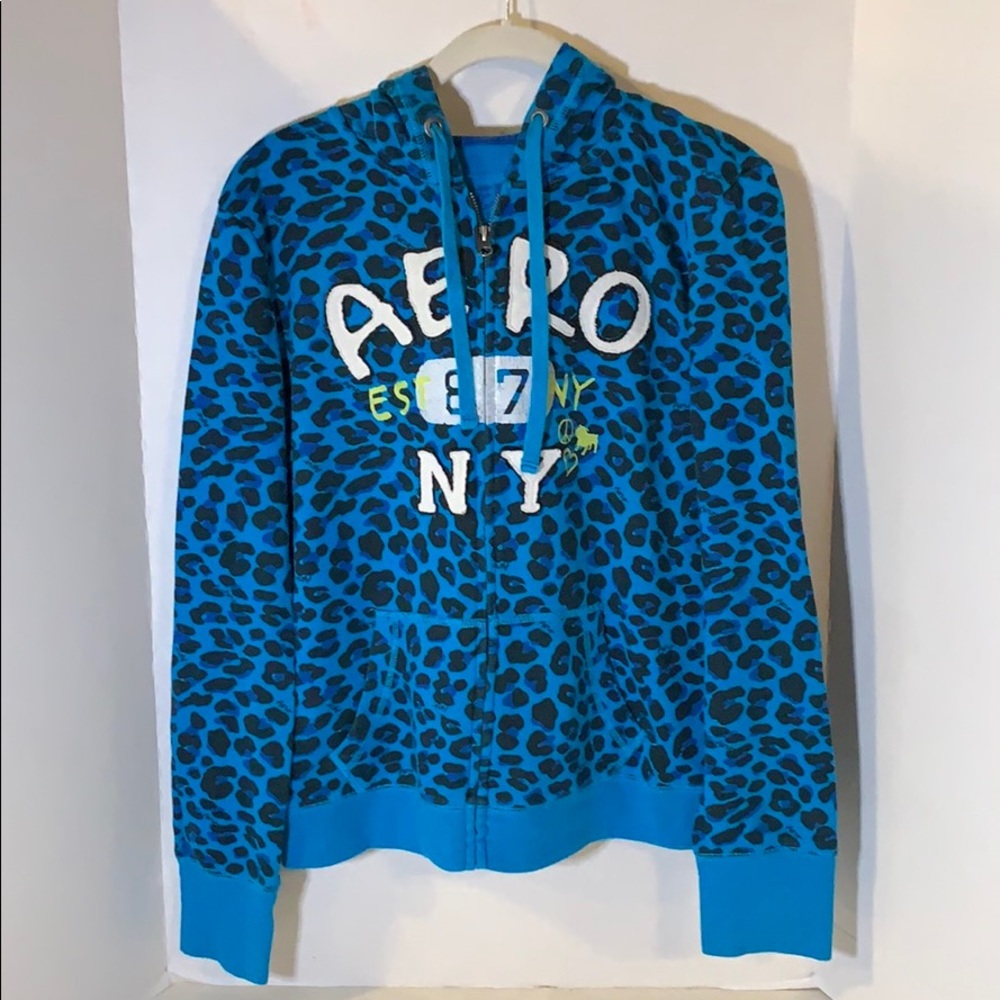 “Aeropostale” Blue Jacket (XL) & Sweatpants (L)